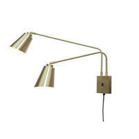 WANDLEUCHTE Bremen 12/12/2,5 cm   - Goldfarben, Basics, Metall (12/12/2,5cm) - It's about Romi
