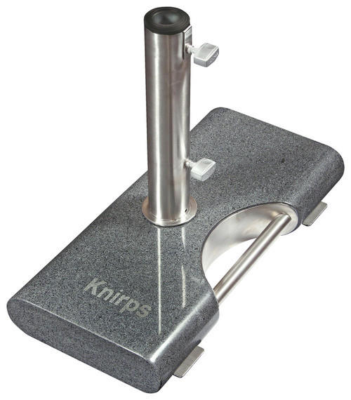 SONNENSCHIRMSTÄNDER Granit Anthrazit  - Anthrazit, Basics, Stein/Metall (55/7/26cm) - KNIRPS