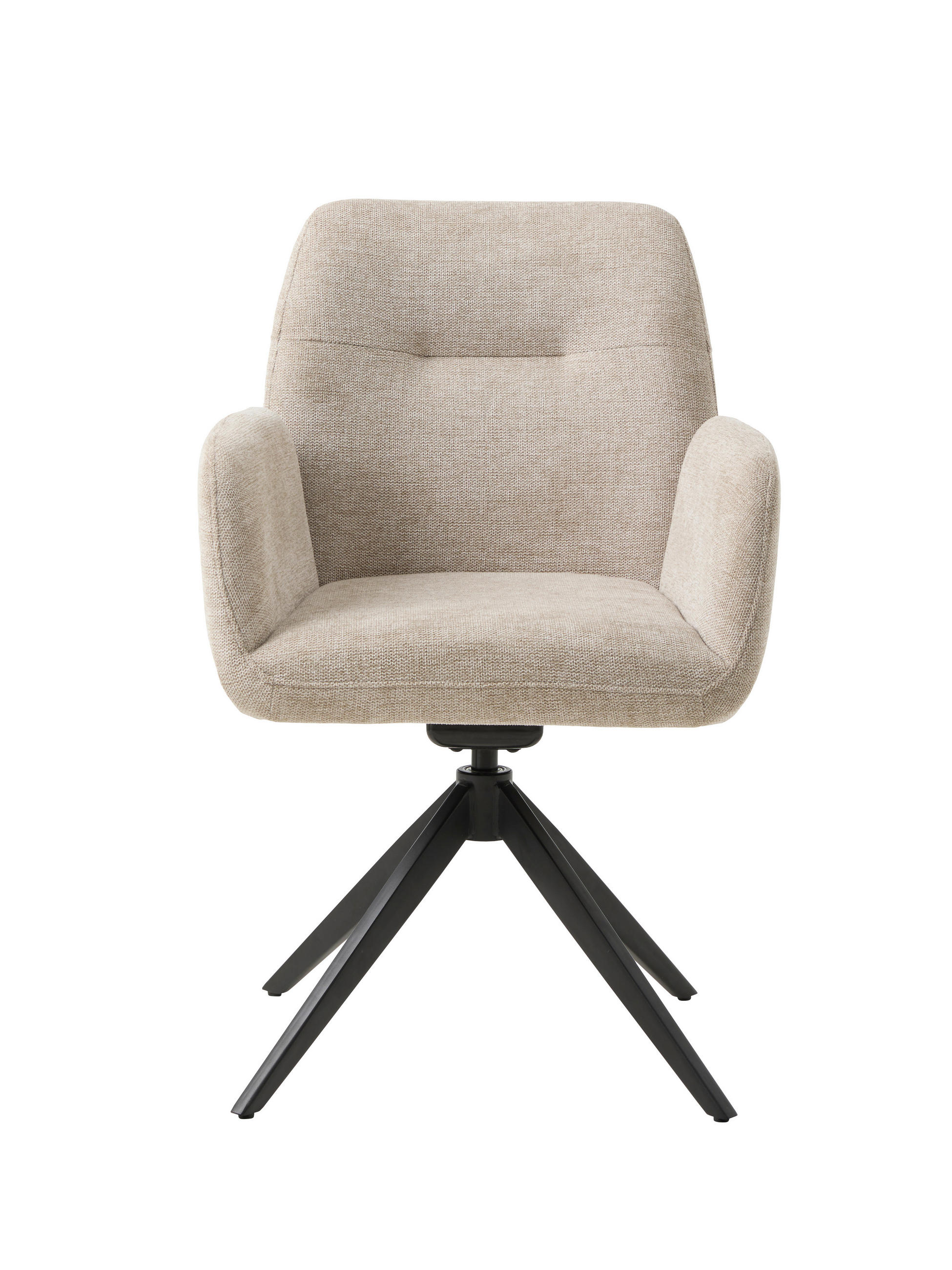 ARMLEHNSTUHL  in  - Sandfarben/Beige, MODERN, Textil/Metall (57,5/88/62cm) - Livetastic