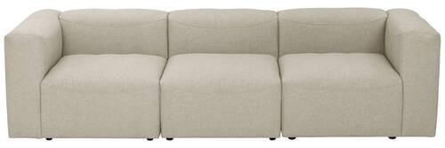 3-SITZER-SOFA Creme  - Creme, Design, Kunststoff/Textil (275/73/100cm) - Max Winzer