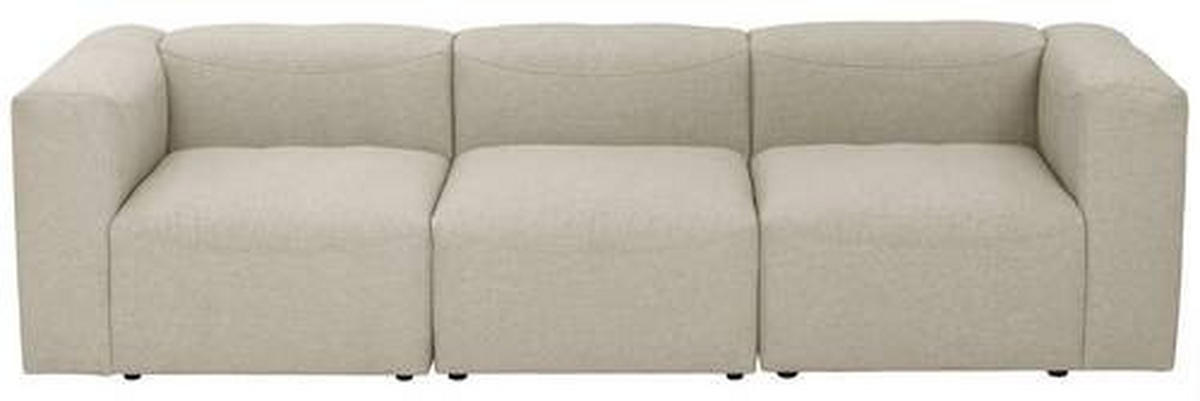 3-SITZER-SOFA in Creme  - Creme, Design, Kunststoff/Textil (275/73/100cm) - Max Winzer