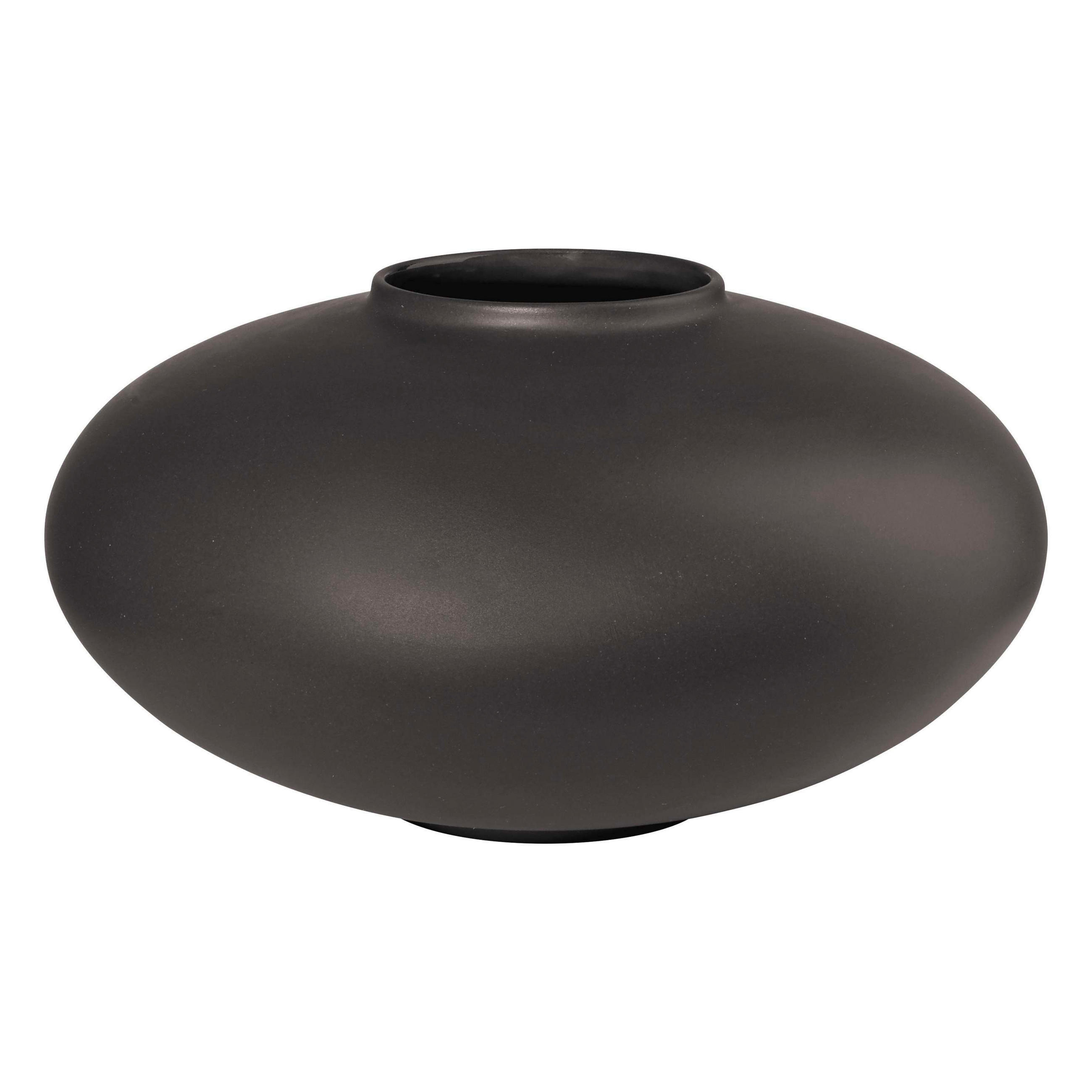 VÁZA, keramika, 10 cm - černá, Basics, keramika (18/18/10cm) - ASA