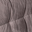 BIGSOFA in Plüsch Schlammfarben  - Schlammfarben/Schwarz, KONVENTIONELL, Kunststoff/Textil (262/70/115cm) - Carryhome