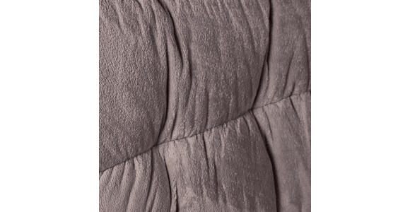 BIGSOFA in Plüsch Schlammfarben  - Schlammfarben/Schwarz, KONVENTIONELL, Kunststoff/Textil (262/70/115cm) - Carryhome