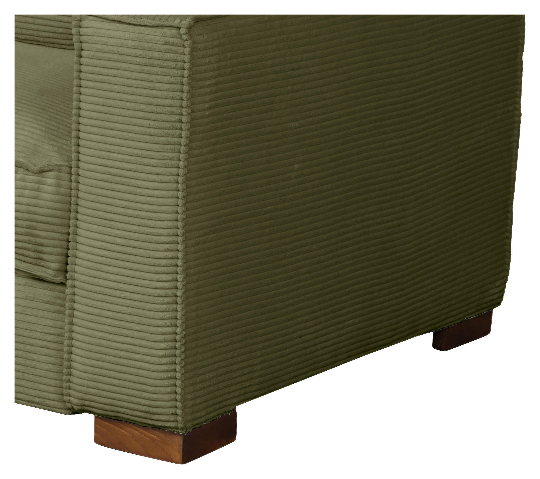 SCHLAFSOFA in Textil Grün  - Dunkelbraun/Grün, Design, Holz/Textil (203/85/99cm) - MID.YOU