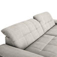 ECKSOFA in Webstoff Beige  - Beige/Schwarz, Design, Textil/Metall (265/180cm) - Carryhome