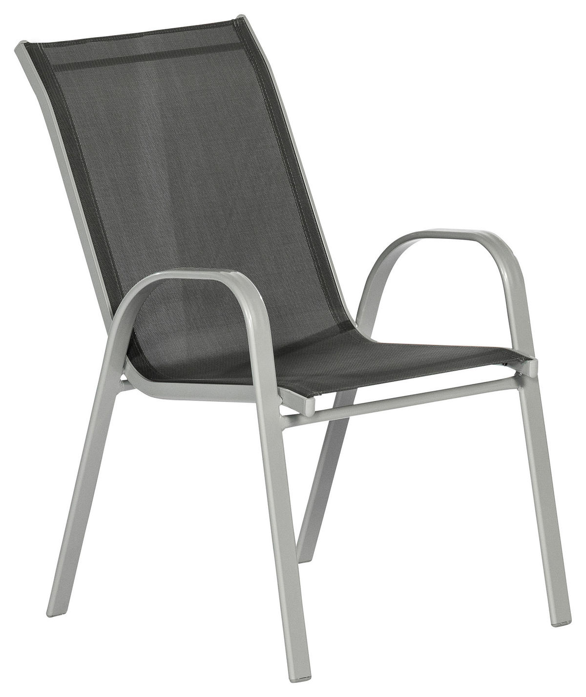 GARTENSET Aluminium  - Silberfarben/Grau, MODERN, Textil/Metall - Gardenson