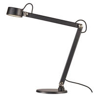 SCHREIBTISCHLEUCHTE Nobu 49,5/10,5/46,5 cm   - Schwarz, Design, Metall (49,5/10,5/46,5cm) - Nordlux