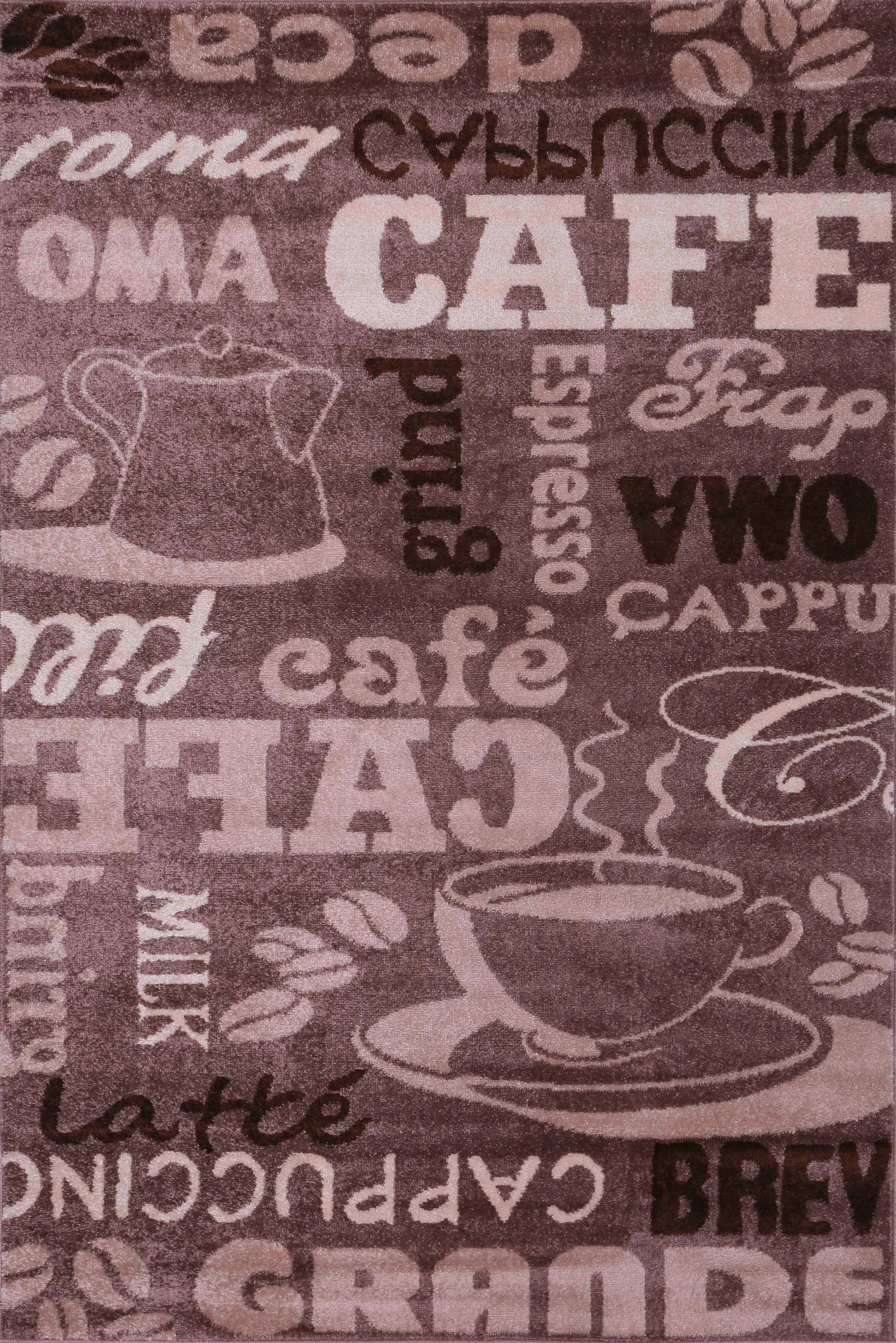 Webteppich Braun Naturfaser Rome 80x150 cm