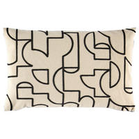 KISSENBEZUG SW-Frame anthrazit 58/38 cm  - Anthrazit/Creme, Design, Kunststoff/Textil (58/38cm) - Schöner Wohnen