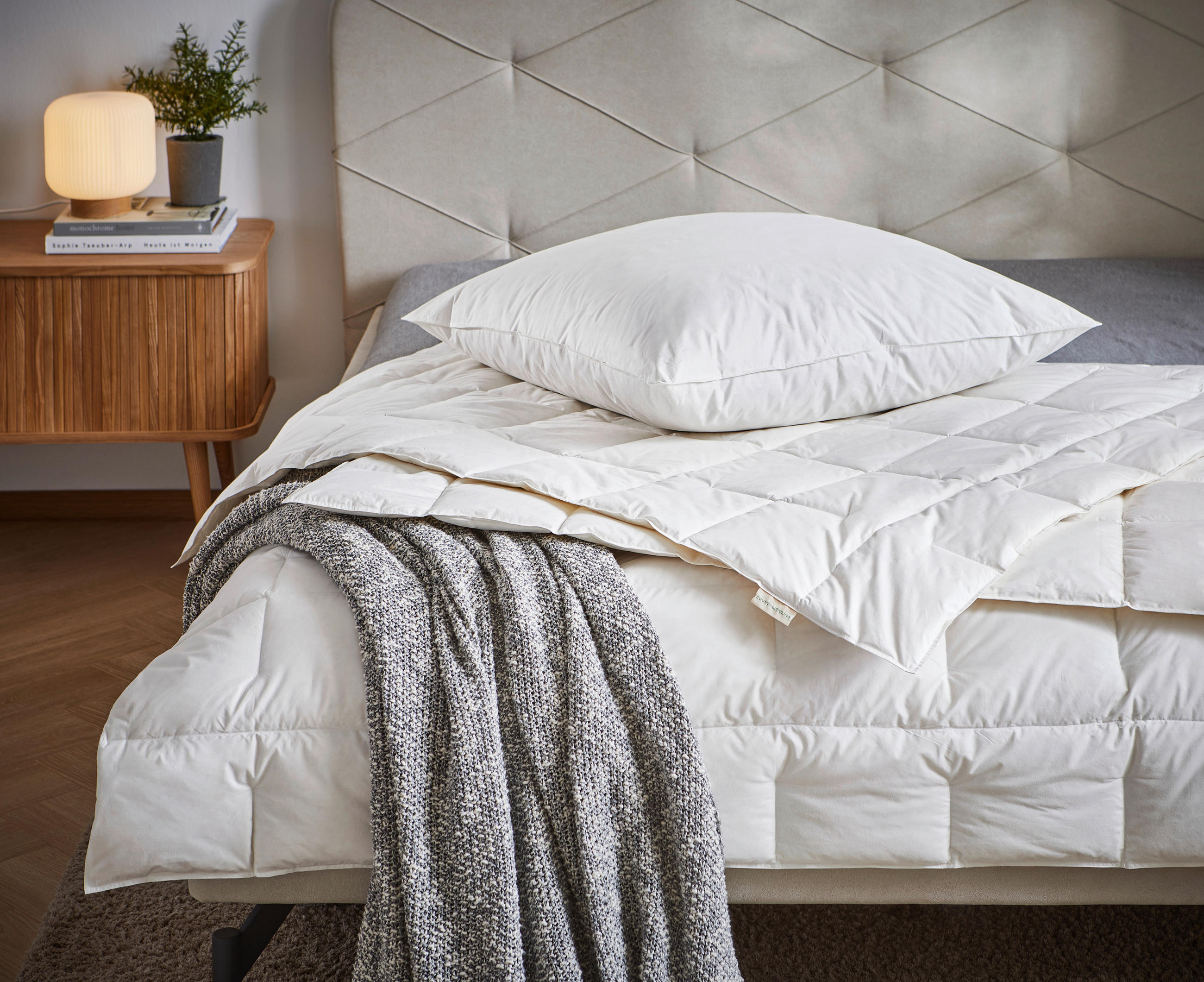 GANZJAHRESDECKE  Baffin  135/200 cm   - Creme, Basics, Textil (135/200cm) - Bio:Vio