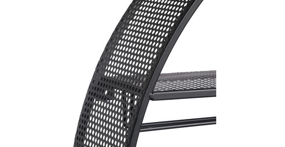 WEINREGAL - Schwarz, Trend, Metall (80/80/15cm) - Landscape