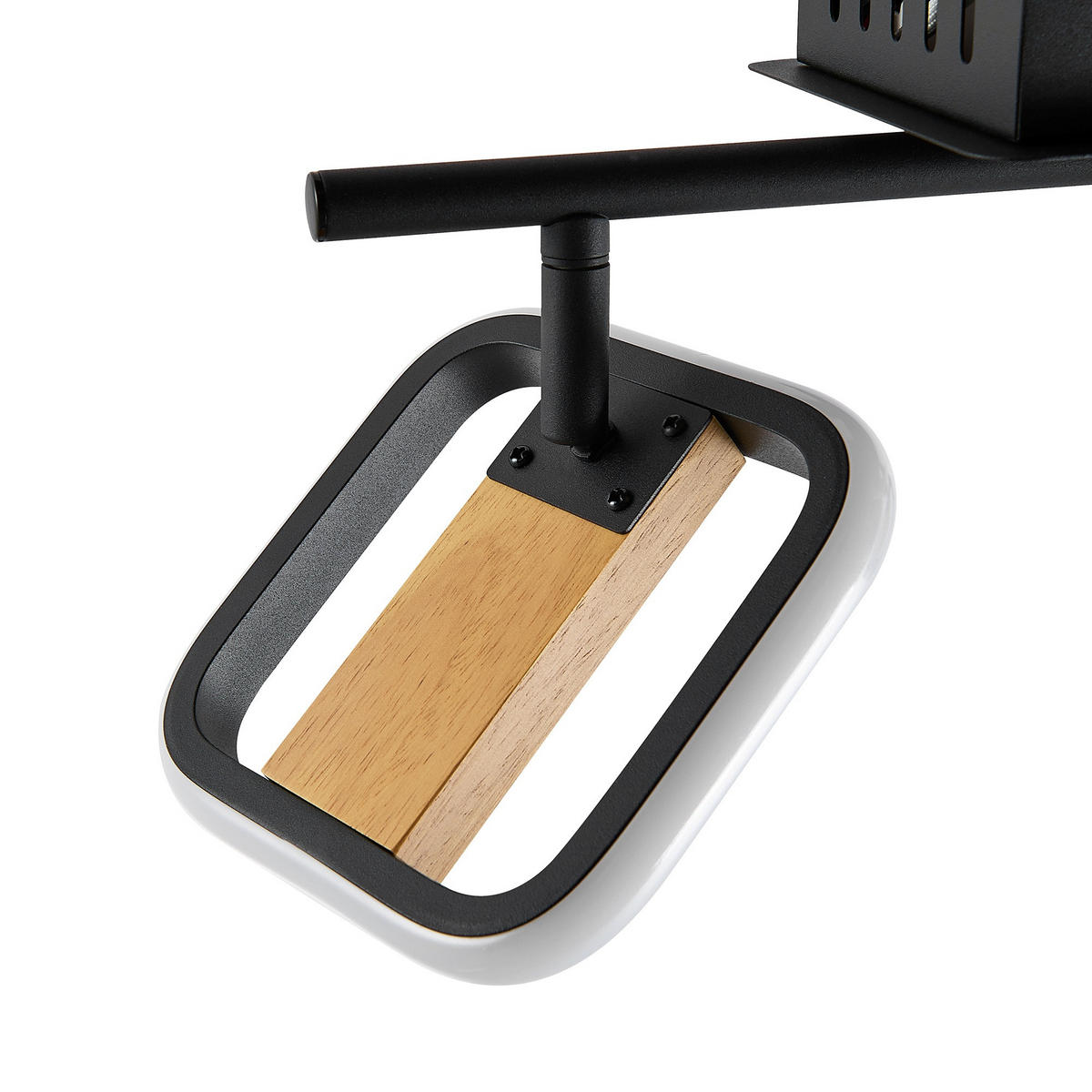 LED-STRAHLER Miriam 32/13,5/12 cm   - Eschefarben/Schwarz, Design, Holz/Kunststoff (32/13,5/12cm) - Novel