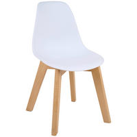 KINDERSTUHL - Buchefarben/Weiß, MODERN, Holz/Kunststoff (33/57/38cm) - P & B