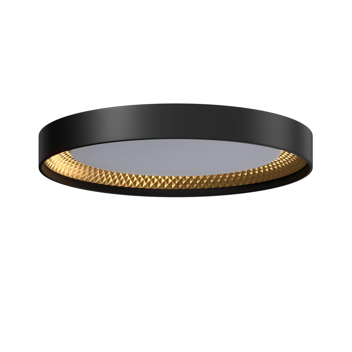 LED-TAKLAMPA 45 W 48,5/8 cm  - vit/champagne, Design, plast (48,5/8cm) - Novel