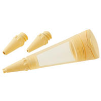 DEKORERINGSPENNA - transparent/cremefärgad, Basics, plast (22,7/11,7/4,5cm) - Fackelmann