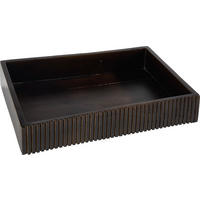 TABLETT Holz Mangoholz  - Dunkelbraun, Basics, Holz (36/25/6,5cm) - Boltze Home