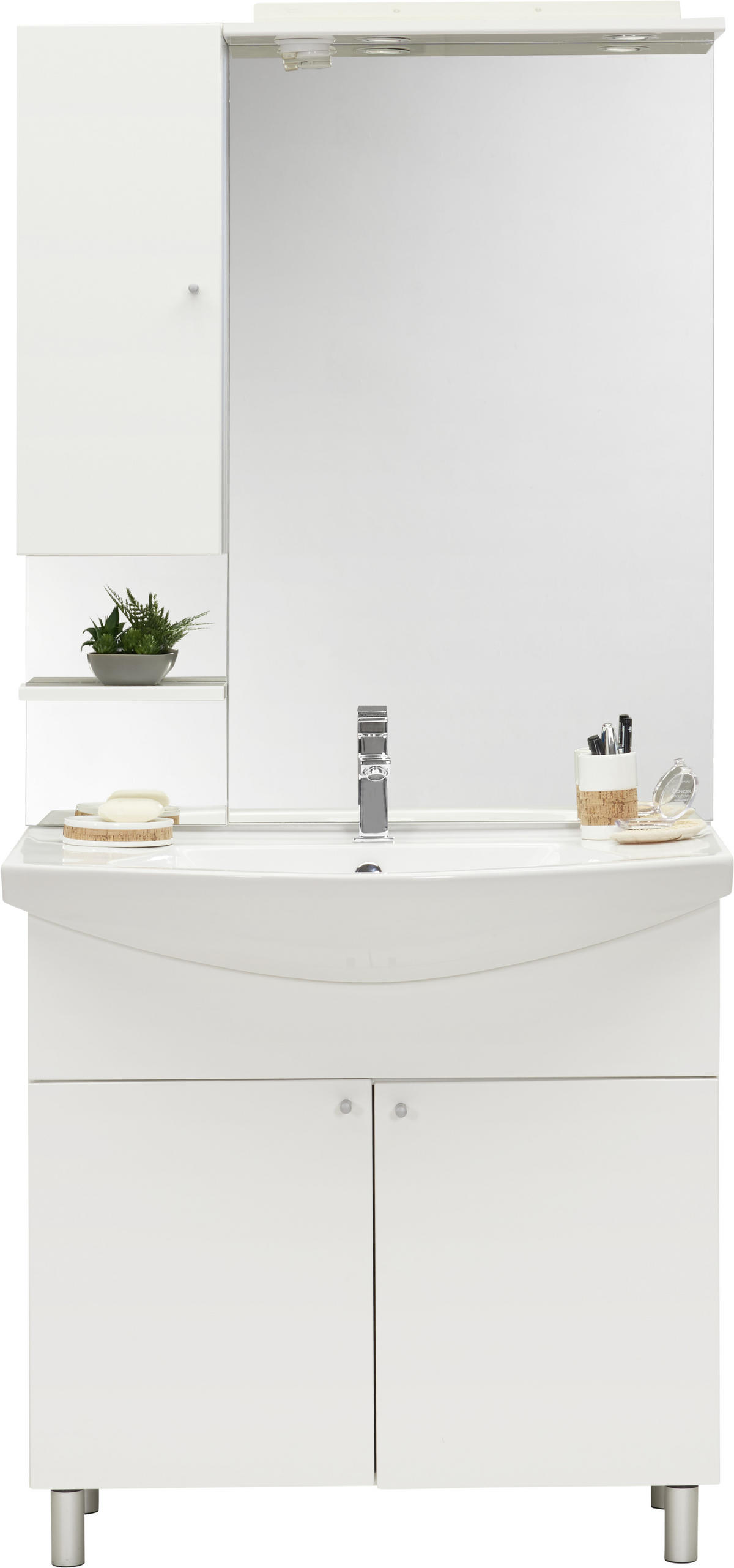 FÜRDŐSZOBA - fehér, Konventionell, faalapú anyag (85/183/48cm) - Xora