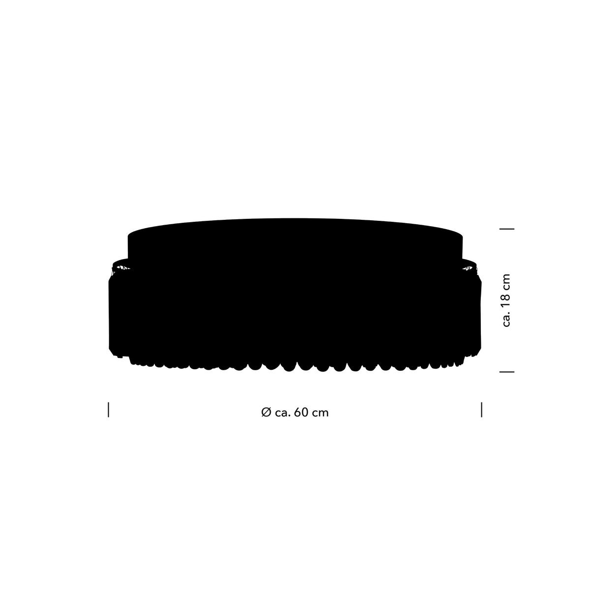 LED-DECKENLEUCHTE Royal 60/15 cm   - Chromfarben, LIFESTYLE, Metall (60/15cm) - Hell