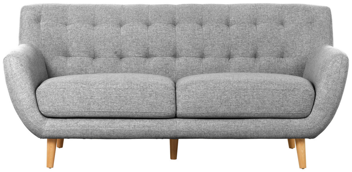 SET CANAPELE textil gri, gri deschis  - gri deschis/culoare natur, Design, lemn/textil (180/84/82cm) - Niels Andersson