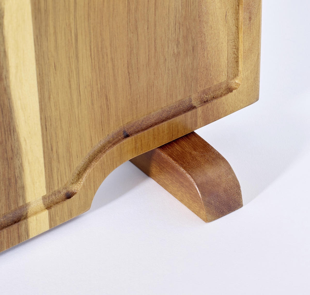 MESSERBLOCK 2-teilig  - Braun, Trend, Holz/Metall (35,8/41,5/3,5cm) - Echtwerk