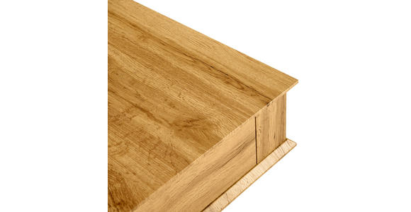 COUCHTISCH in Metall, Holzwerkstoff 70/70/46,5-66 cm  - Eichefarben/Schwarz, Design, Holzwerkstoff/Metall (70/70/46,5-66cm) - Carryhome