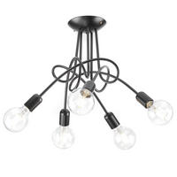 DECKENLEUCHTE WIRE 65/65/50 cm  - Schwarz, Basics, Metall (65/65/50cm)