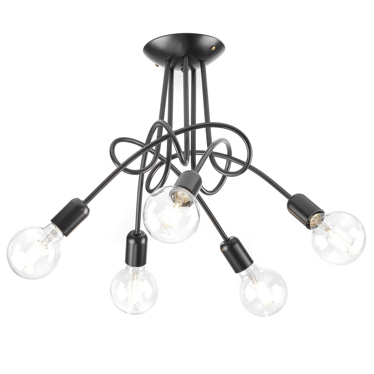 DECKENLEUCHTE WIRE 65/65/50 cm  - Schwarz, Basics, Metall (65/65/50cm)