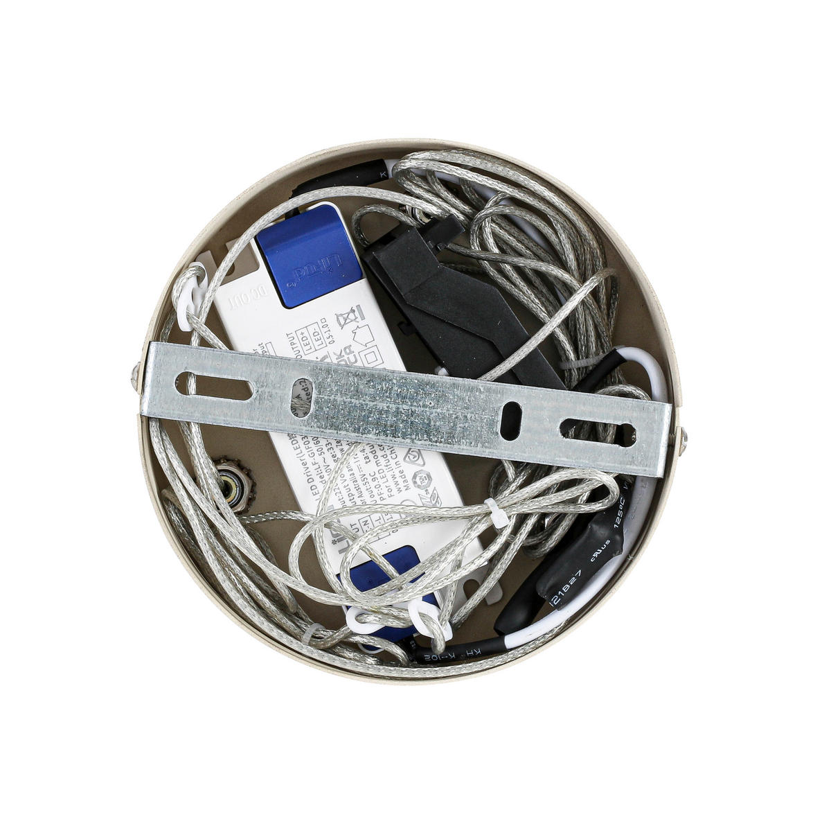 LAMPĂ SUSPENDATĂ CU LED 55/120 cm  - culoare crom/nisipiu, Design, plastic/metal (55/120cm) - Novel