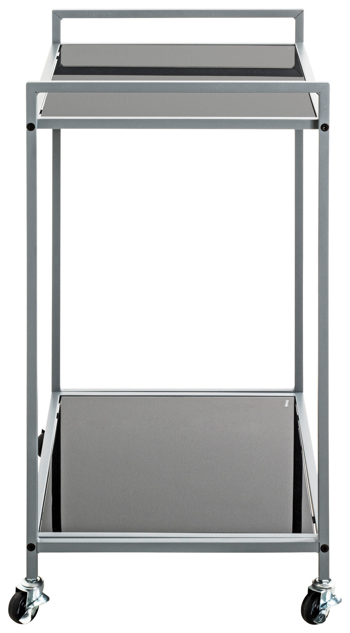 SERVÍROVACÍ VOZÍK, šedá, černá, 50/36/69 cm - šedá/černá, Trend, kov/plast (50/36/69cm)