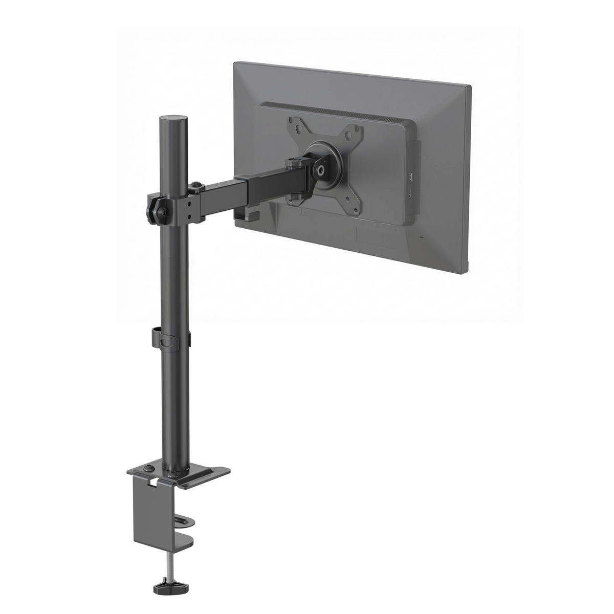 MONITOR-HALTERUNG  in Schwarz  - Schwarz, Basics, Kunststoff/Metall (4,5/40/32cm) - MID.YOU