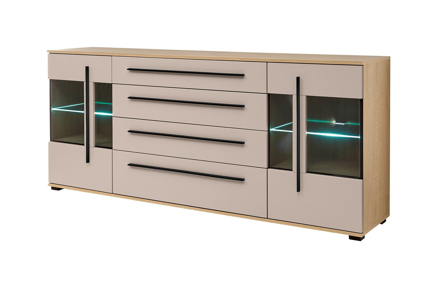 Livetastic Sideboard Eiche, Kaschmir 200x86x42 cm
