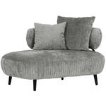 RÉCAMIERE Belisa in Chenille Grau  - Schwarz/Grau, Design, Holz/Textil (170/85/110cm) - Landscape