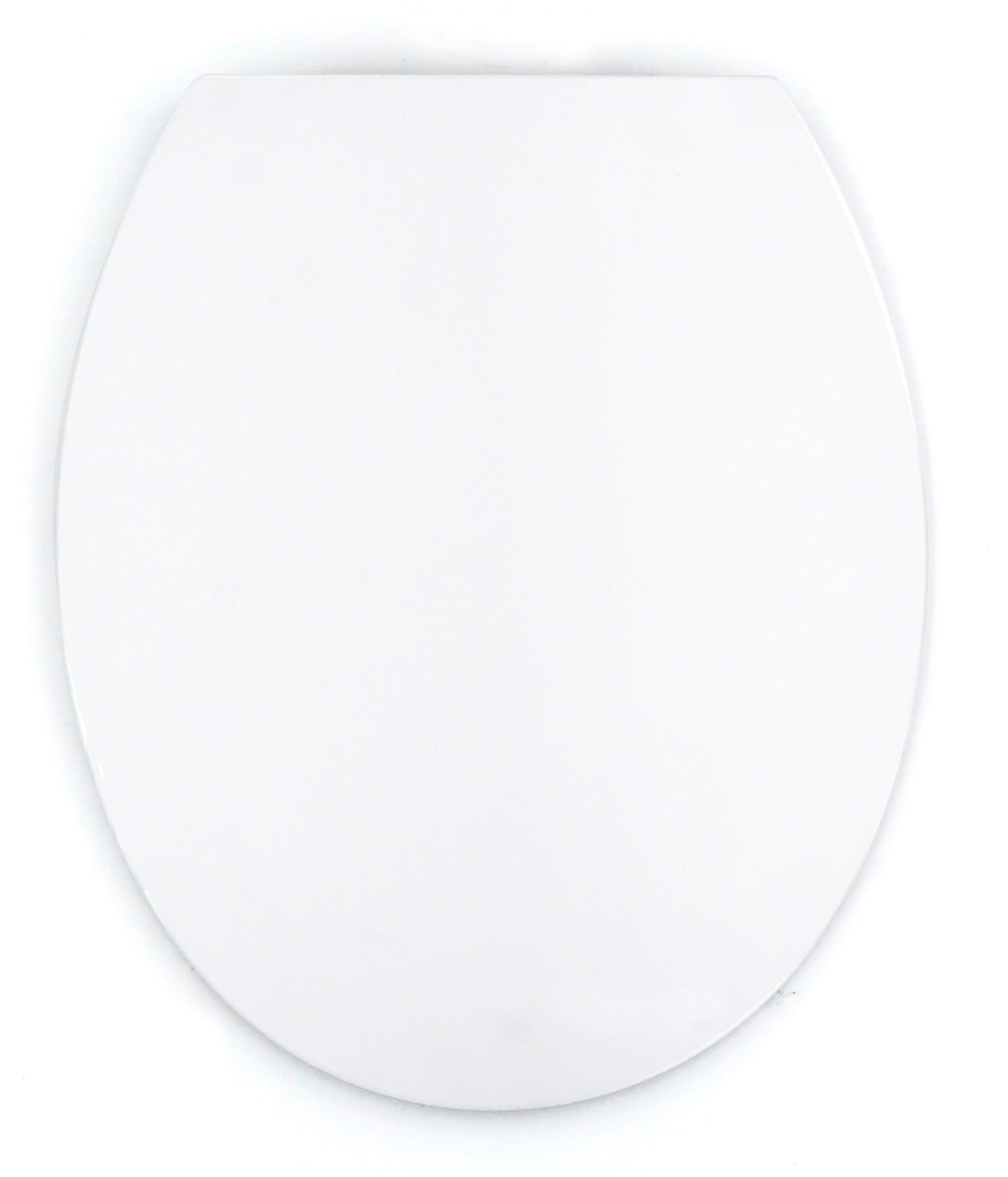 WC ÜLŐKE - fehér, Basics, műanyag (42,5/37,5/4,6cm) - Sadena