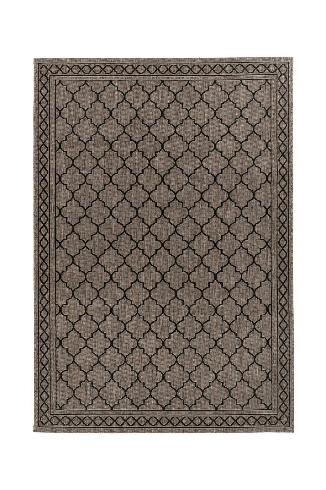 Flachwebteppich Splash 300 Braun/Grau, 120x170 cm