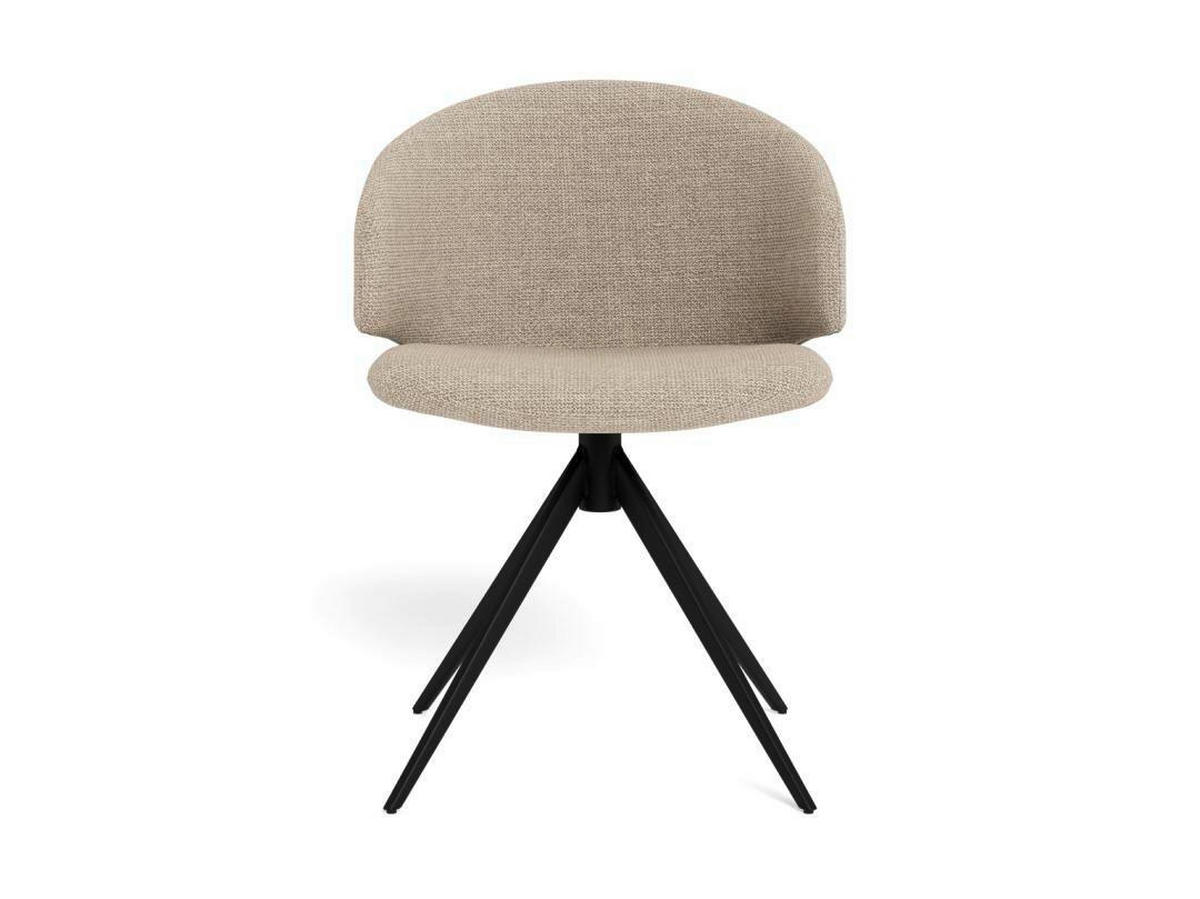 STOL 2 styck  vävt tyg  beige  - beige/grå, Modern, metall/textil (50/83/44,5cm)