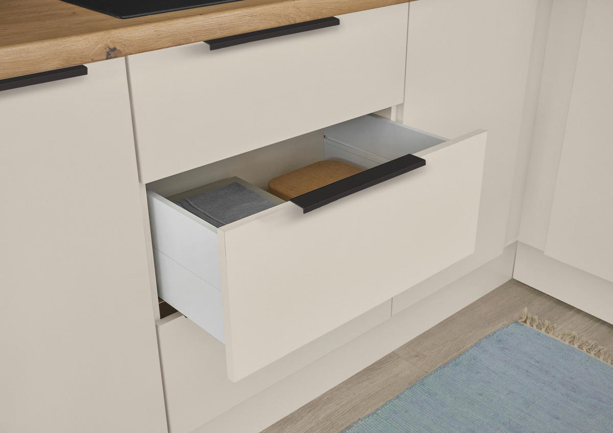 KÜCHENLEERBLOCK   in Kaschmir  - Kaschmir/Schwarz, Basics, Holzwerkstoff/Metall (220/211/60cm) - Carryhome
