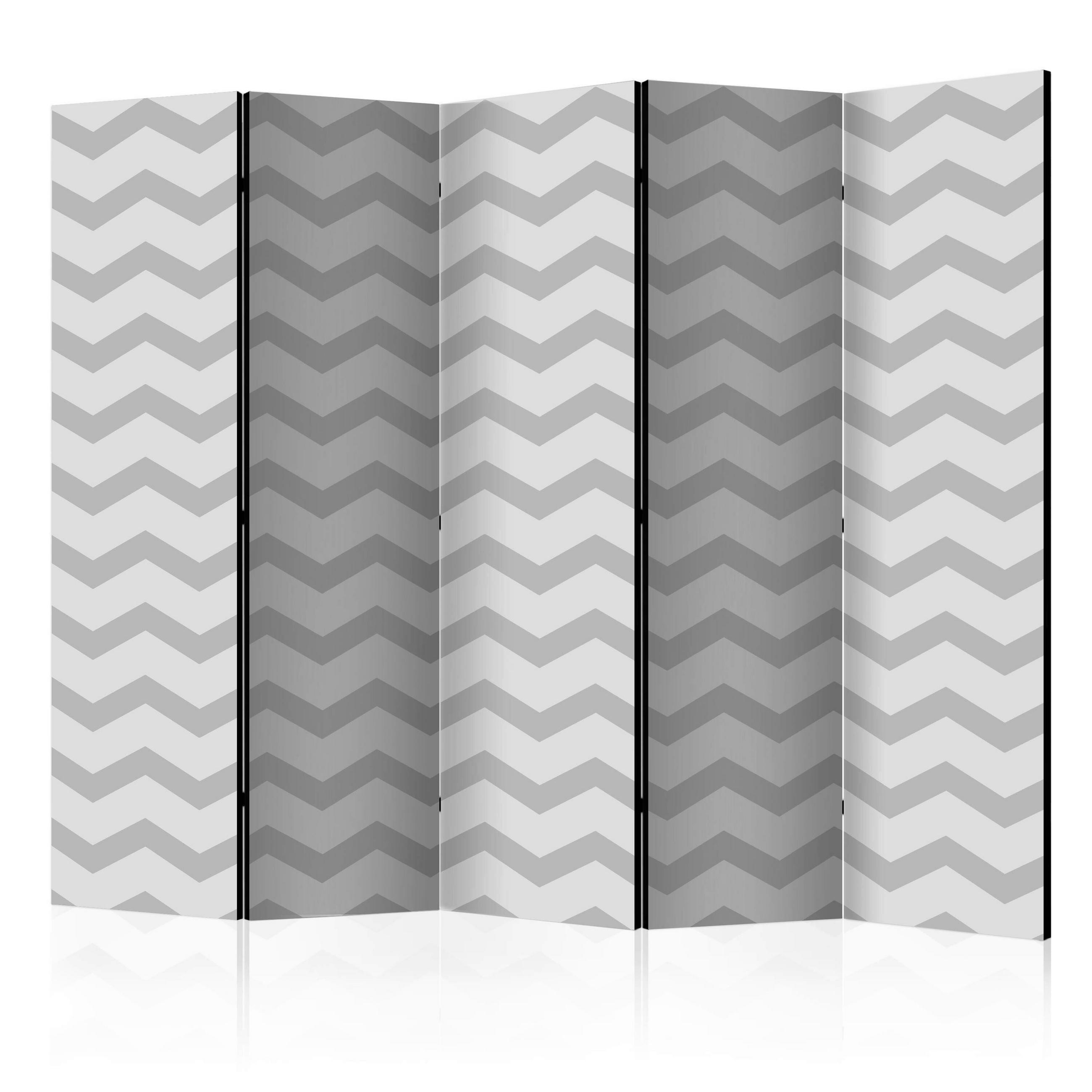 SKÄRMVÄGG  i trä, textil  grå, ljusgrå  - ljusgrå/grå, Basics, trä/textil (225/172/3cm) - artgeist