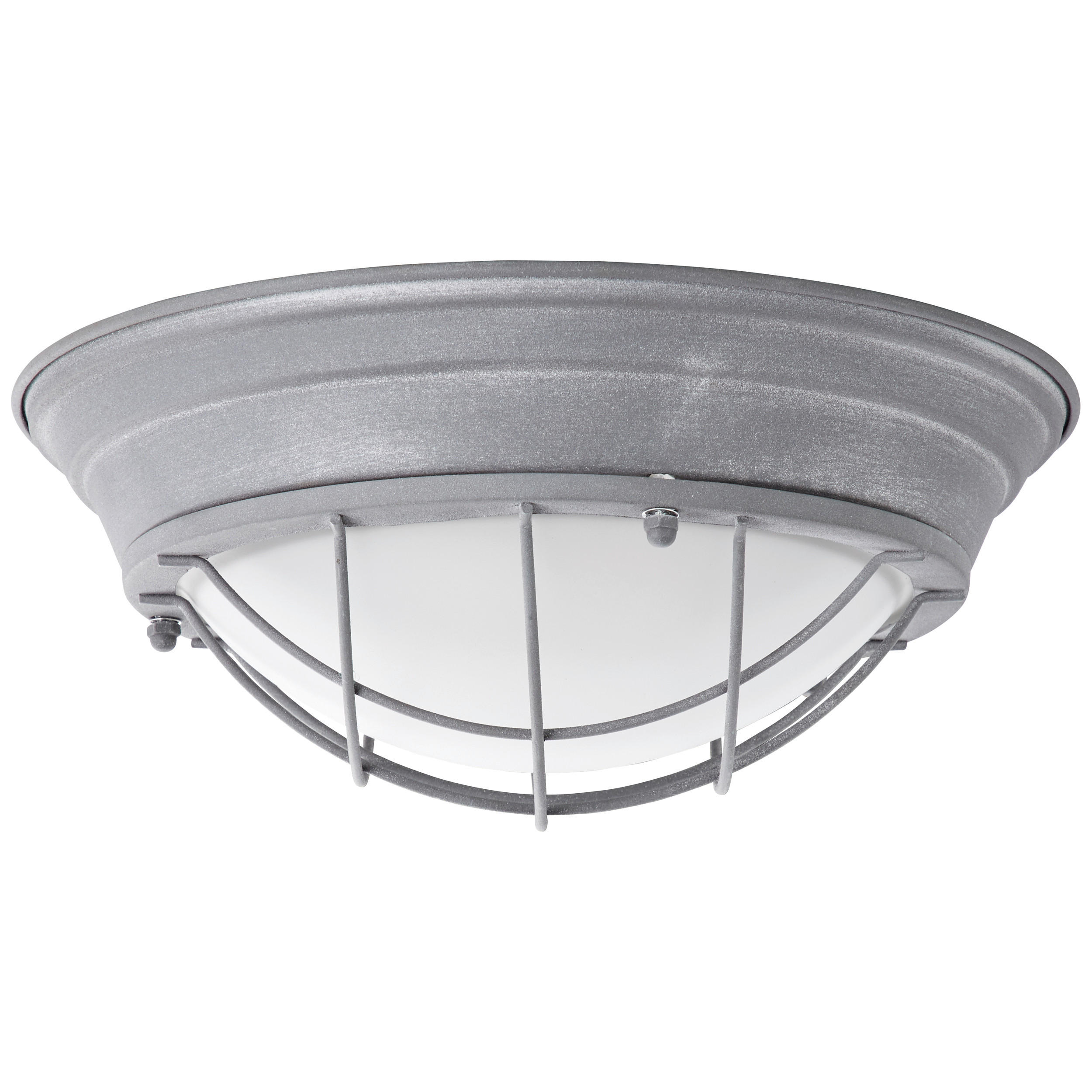 DECKENLEUCHTE Typhoon 34/14,5 cm   - Grau, KONVENTIONELL, Glas/Metall (34/14,5cm) - Brilliant