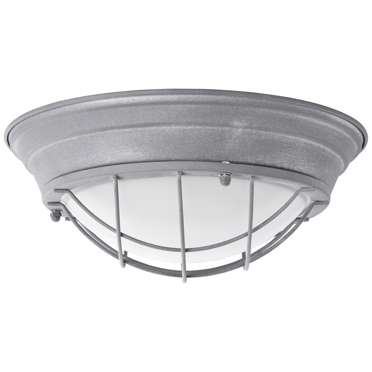 DECKENLEUCHTE Typhoon 34/14,5 cm   - Grau, KONVENTIONELL, Glas/Metall (34/14,5cm) - Brilliant