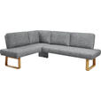 ECKBANK 174/280 cm  in Grau, Eichefarben  - Eichefarben/Grau, Design, Holz/Textil (174/280cm) - Dieter Knoll