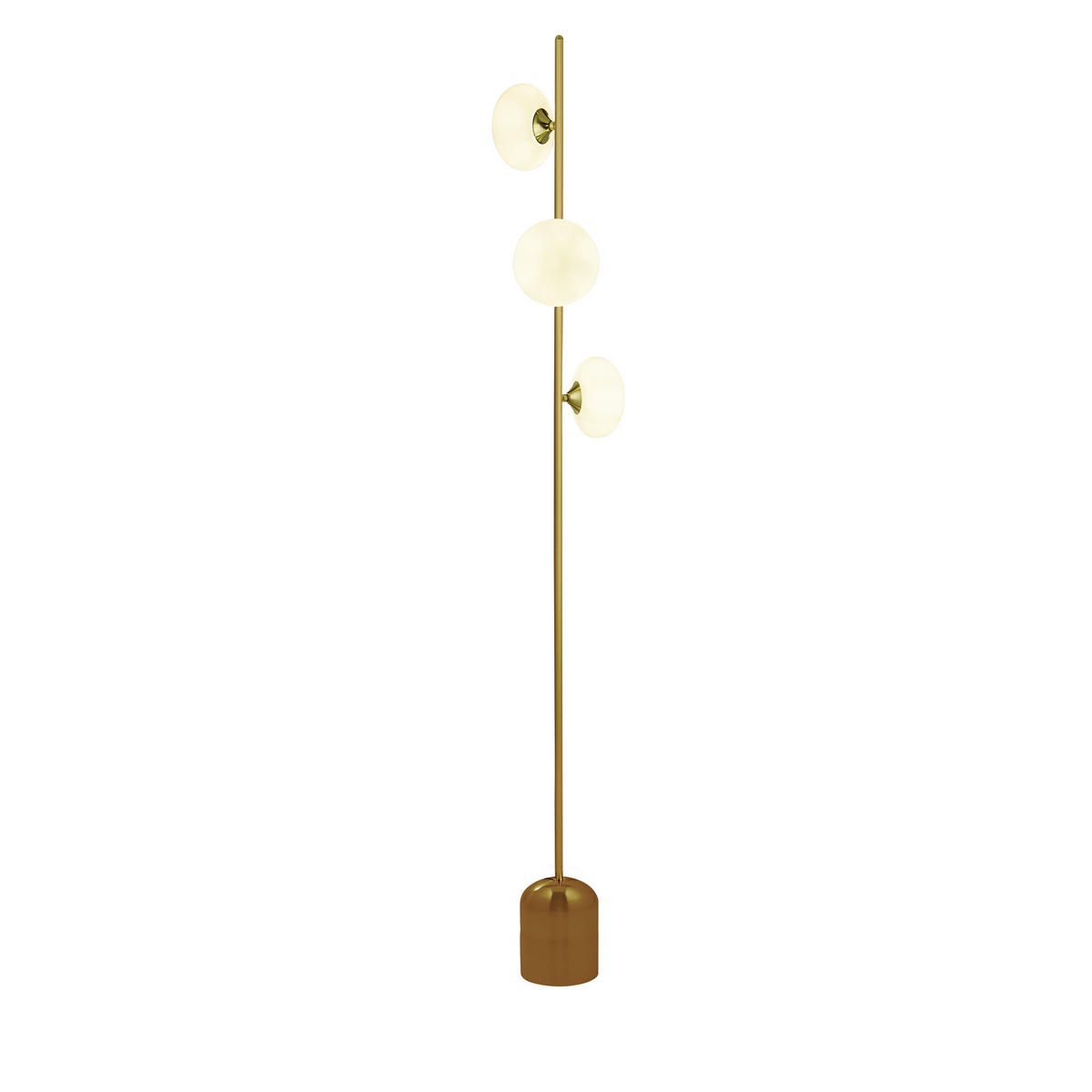 LAMPADAR - alb/auriu, Basics, sticlă/metal (20/170,5/23cm)