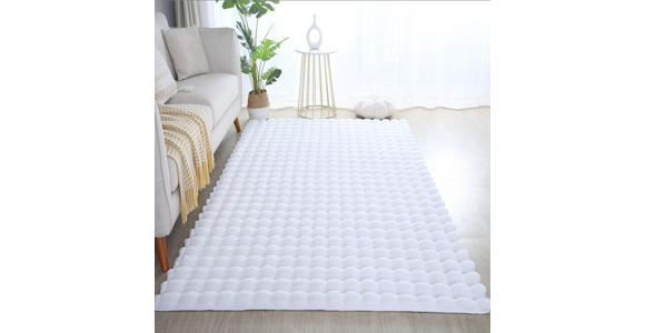 HOCHFLORTEPPICH 140/200 cm AMBIANCE Weiß  - Weiß, Basics, Textil (140/200cm) - Novel