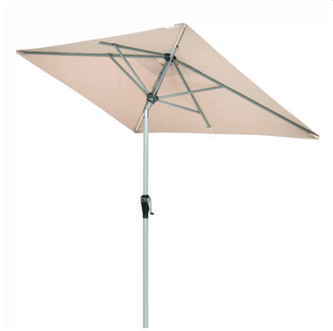 SLNEČNÍK 210/244/140 cm - prírodná farba/antracitová, kov (210/244/140cm) - Ambia Garden