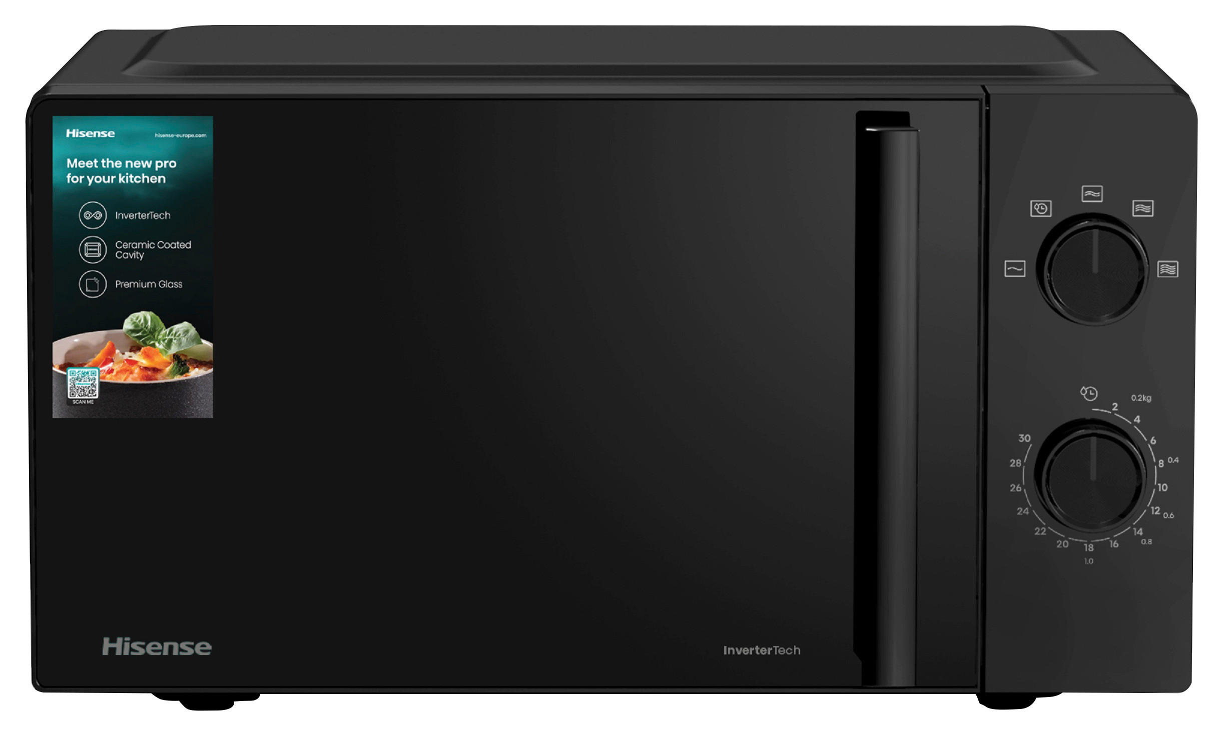 MIKROWELLE H20MOBP1HI  - Schwarz, Basics, Glas/Kunststoff (32,9/43,4/24,1cm) - Hisense