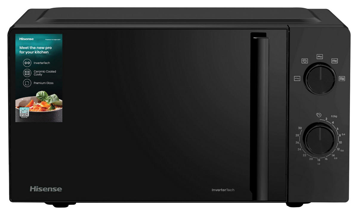 MIKROWELLE H20MOBP1HI  - Schwarz, Basics, Glas/Kunststoff (32,9/43,4/24,1cm) - Hisense