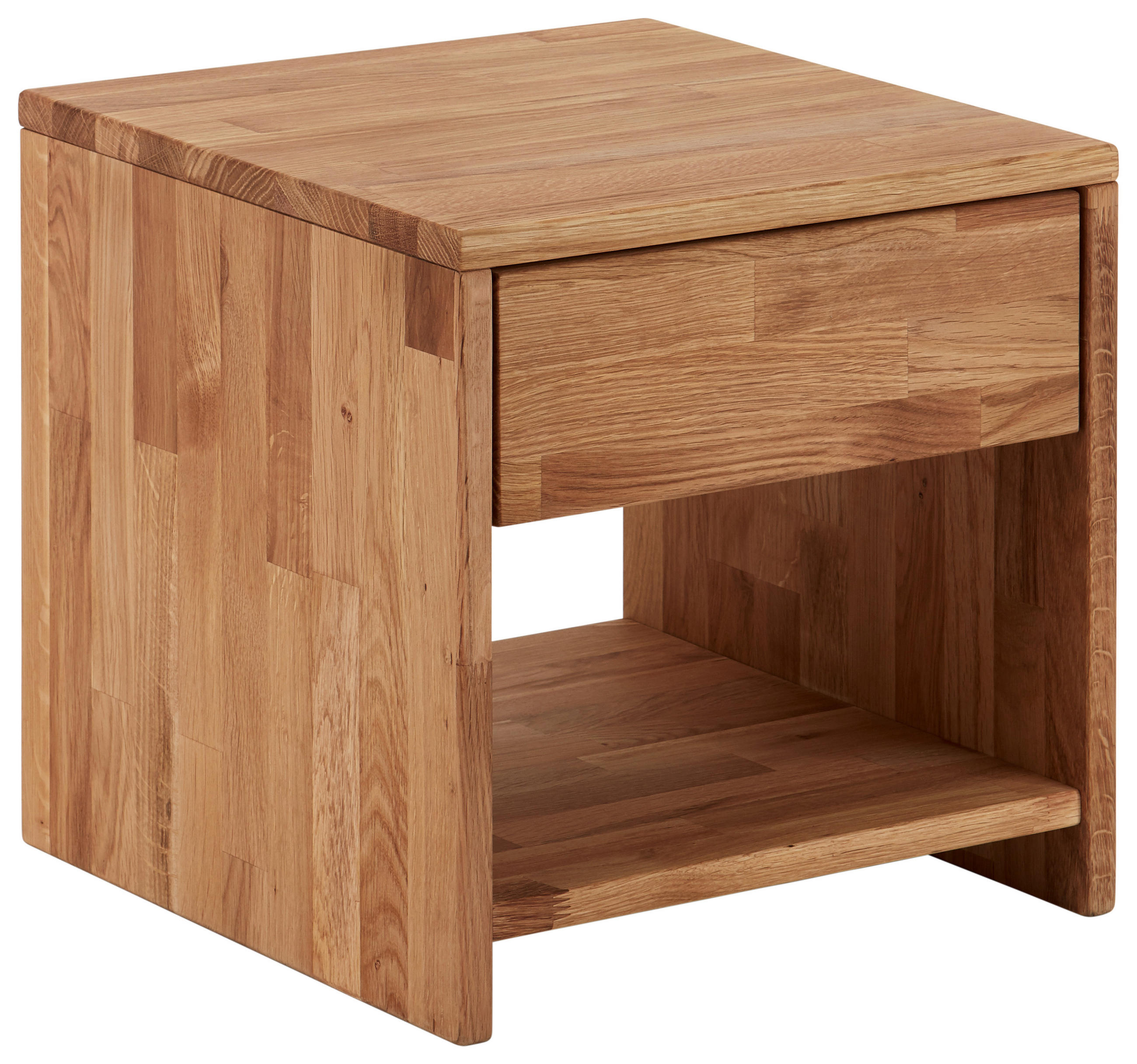 Nachtkästchen Eiche Massiv H: 40 Cm Malu