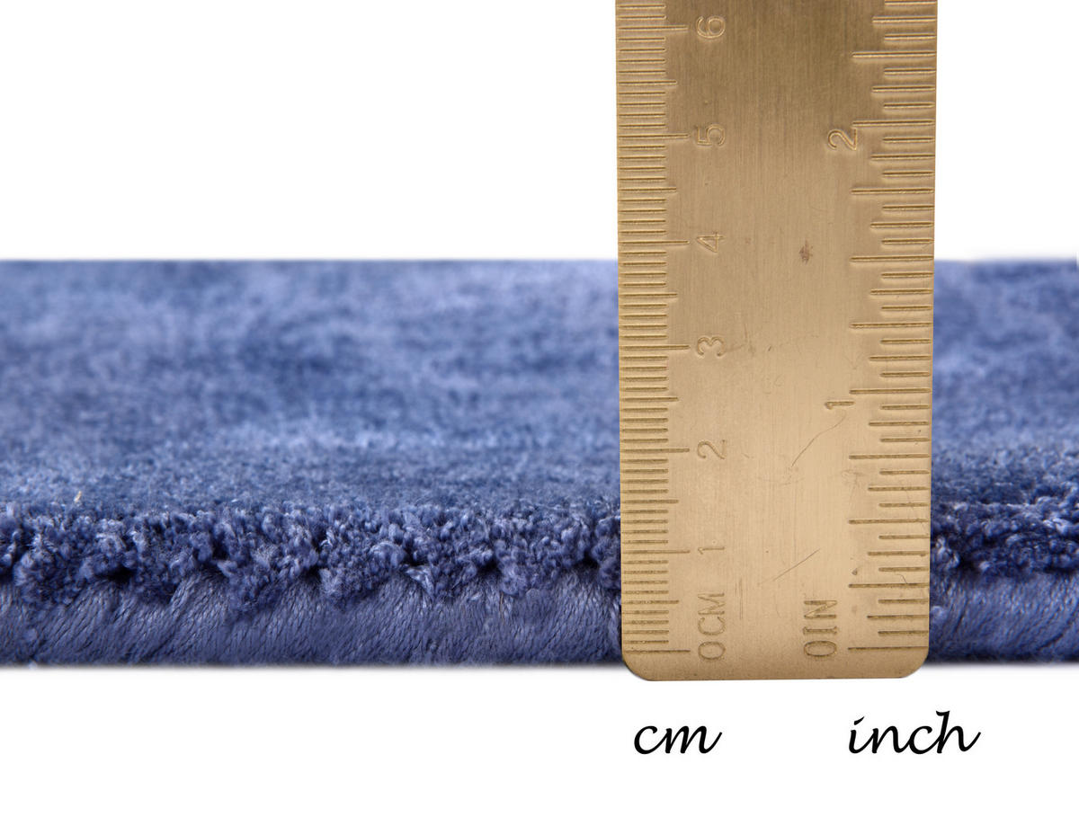 HANDWEBTEPPICH 50/80 cm Blau  - Blau, Basics, Textil (50/80cm) - Tom Tailor