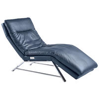 LIEGE  in Echtleder Blau  - Chromfarben/Blau, Basics, Leder/Metall (75/91/170cm) - Chilliano