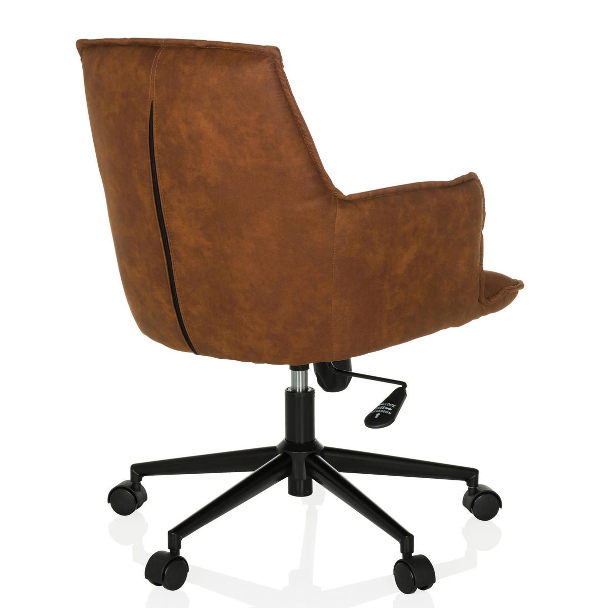 DREHSTUHL Braun  - Schwarz/Braun, MODERN, Kunststoff/Textil (54/85/70cm) - MID.YOU